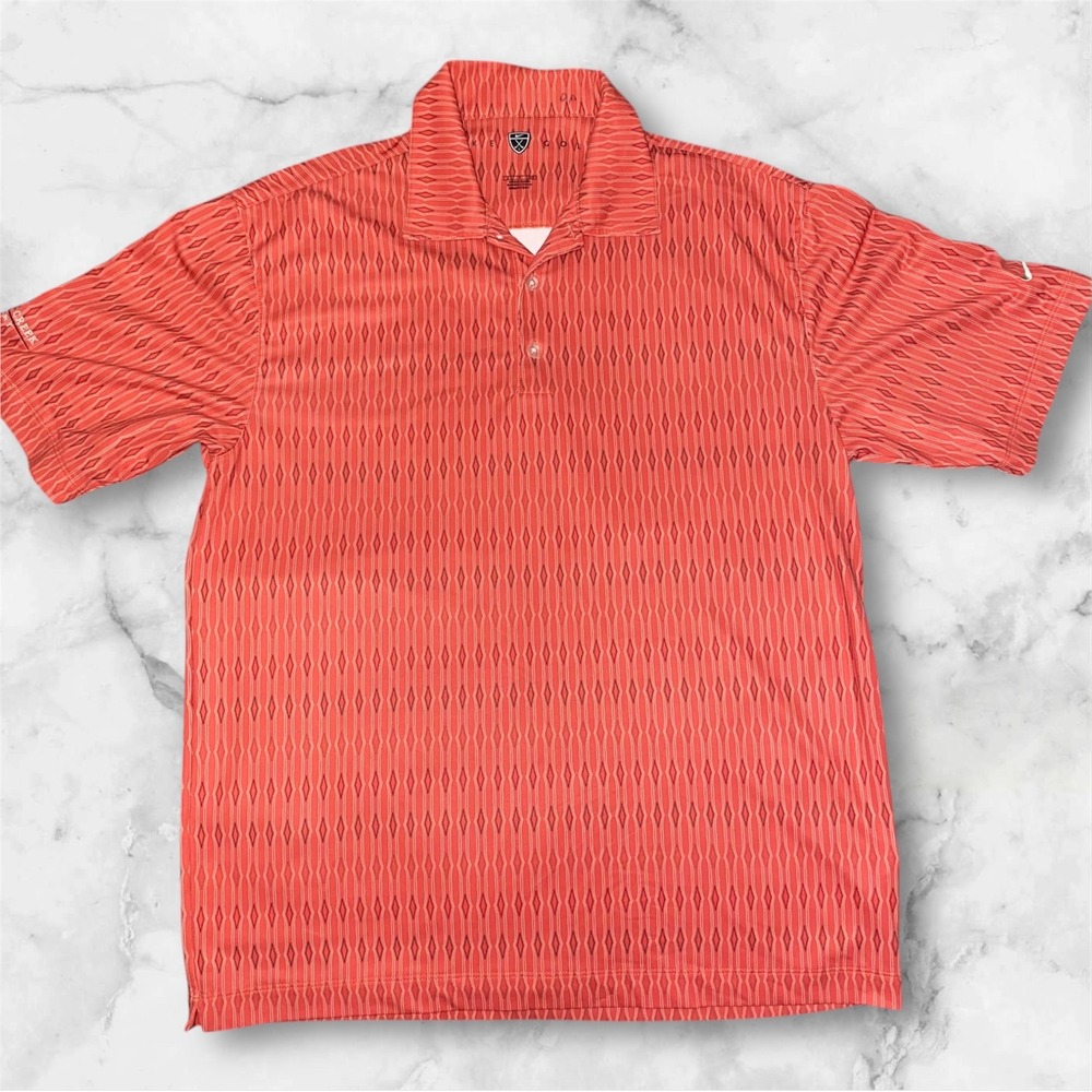 Nike Golf Polo‎ Shirt Saddle Creek Resort Dri-FIT Athletic Fit Mens Small